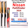 thumbnail image 1 of 2016 Nissan Pathfinder Performance Beam Wipers (Set of 3) w/Rear Wiper, 1 of 3