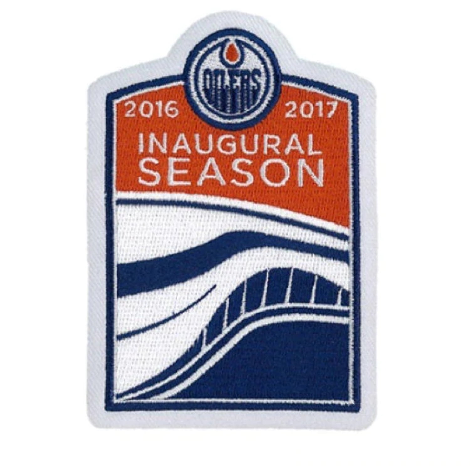 Edmonton Oilers Inaugural Season Jersey Patch at Rogers Place 2016