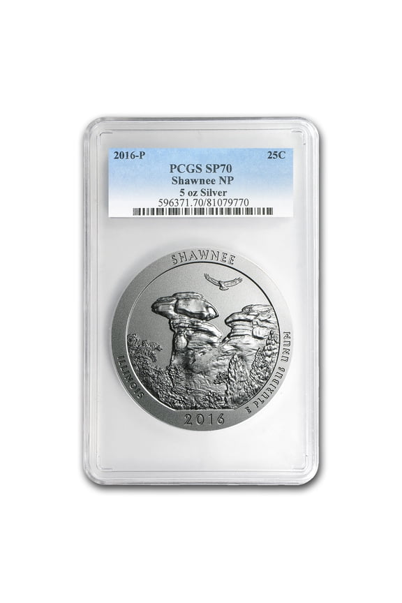 2016-P 5 oz Silver ATB Shawnee SP-70 PCGS