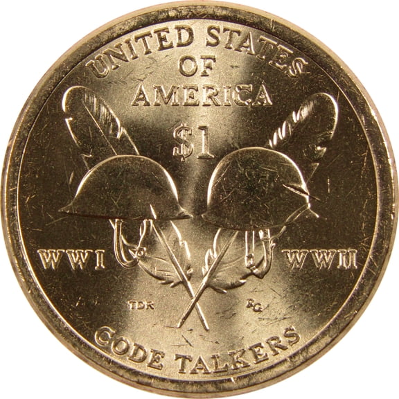 2016 P Code Talkers Native American Dollar BU Uncirculated $1 Coin