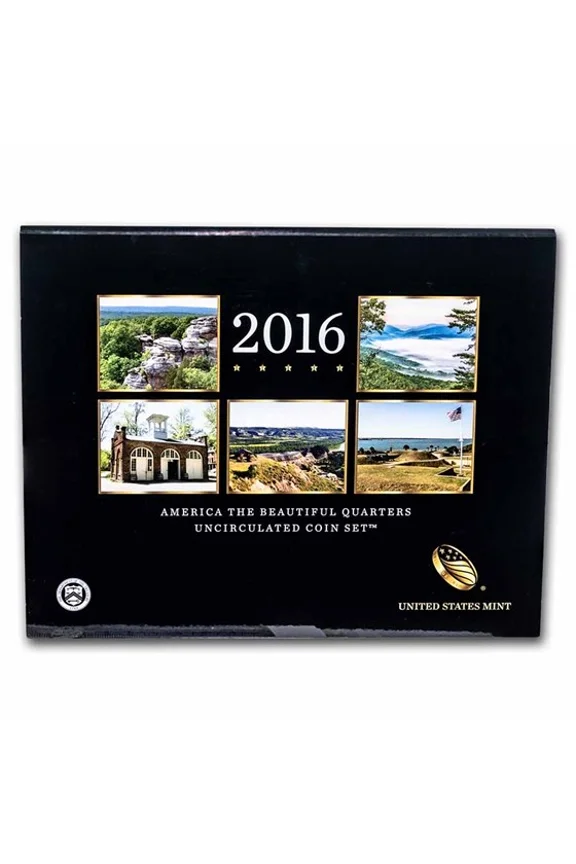 2016-P&D America the Beautiful Quarters Uncirculated Coin Set