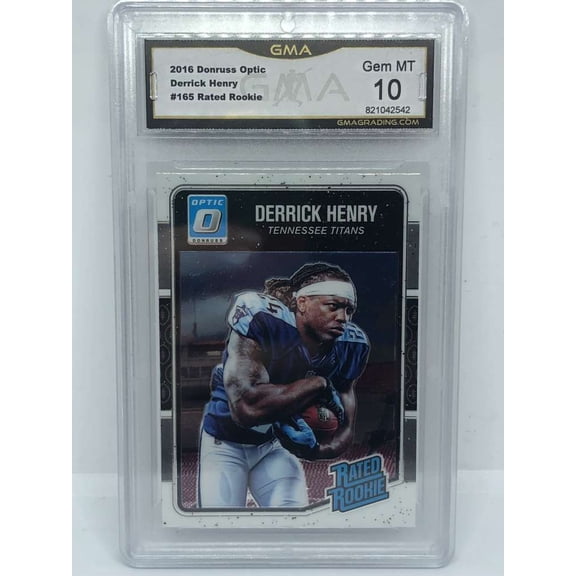 2016 Panini Donruss Optic Rated Rookie RC Derrick Henry Tennessee Titans GMA 10 Panini Trading Card