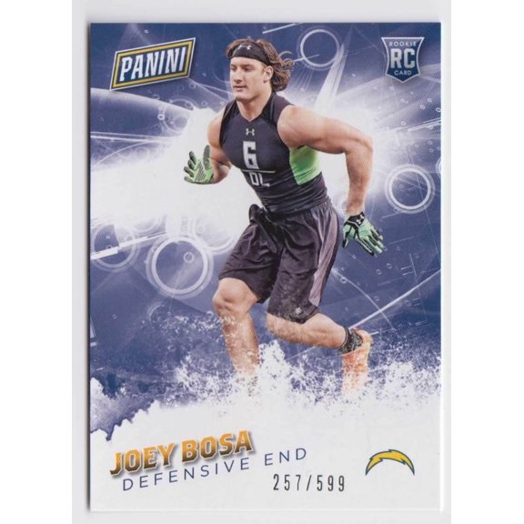 2016 Panini Fathers Day Rookies Joey Bosa #54 Rookie Promo Base Set Serial #54 San Diego Chargers San Diego Chargers NFL Football Trading Card