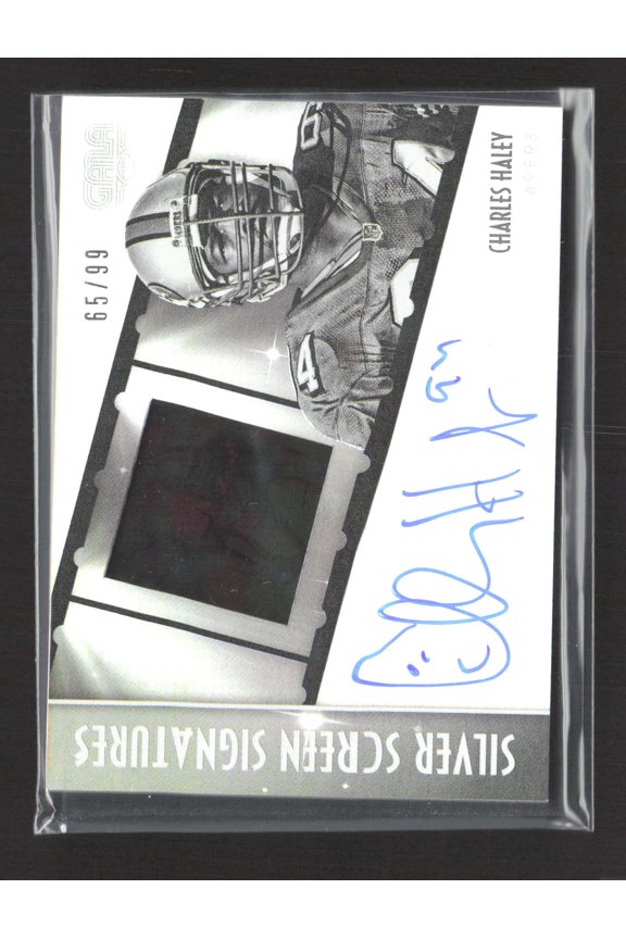 2016 Panini Gala Silver Screen Signatures Charles Haley #SS-CHL /99 Memorabilia
