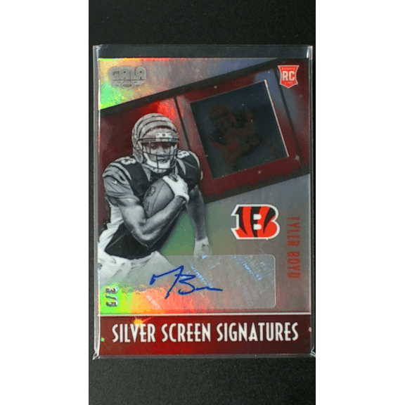 2016 Panini Gala Silver Screen Signatures Crimson Tyler Boyd SSR-TB Auto RC 3/5 Cincinnati Bengals NFL Autographed Football Trading Card
