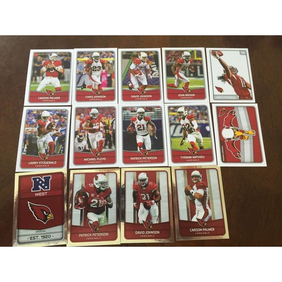 2016 Panini NFL Sticker Collection Arizona Cardinals Team Set David Johnson