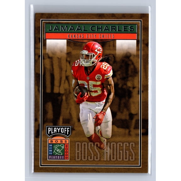 2016 Panini Playoff Boss Hogs BH-JC Jamaal Charles Kansas City Chiefs Football Card