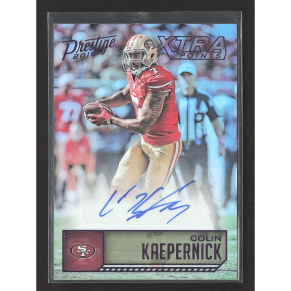 2016 Panini Prestige Xtra Points Colin Kaepernick #26 Blue /100