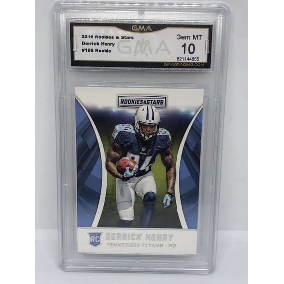 2016 Panini Rookies and Stars RC Derrick Henry Tennessee Titans GMA 10 Serial Number May Vary Panini Trading Card