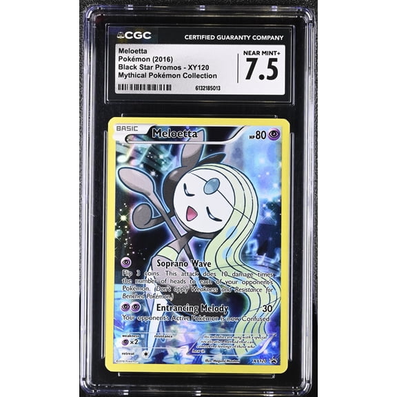2016 Pokemon Black Star Promos Meloetta Mythical Pokemon Collection CGC 7.5 #XY120