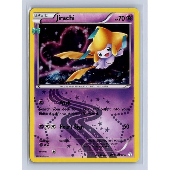 2016 Pokemon Generations Radiant Collection Jirachi Holo Uncommon #RC13/RC32 English Trading Card