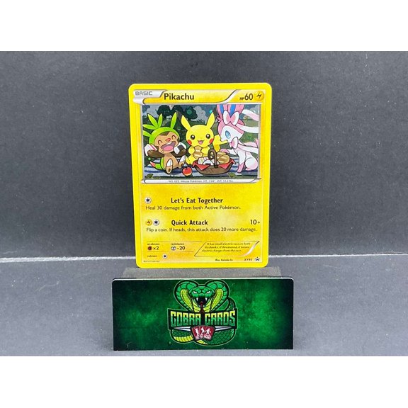 2016 Pokemon XY Promos Pikachu Holo Black Star Promo #XY95 English LP Excellent Trading Card