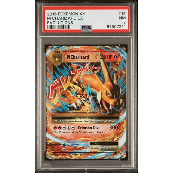 2016 Pokemon Xy Evolutions M Charizard EX Evolutions PSA 7 #13