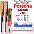 thumbnail image 1 of 2016 Porsche Macan Performance Beam Wipers (Set of 3) w/Rear Wiper, 1 of 3