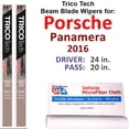 thumbnail image 1 of 2016 Porsche Panamera Beam Blade Wipers (Set of 2), 1 of 4