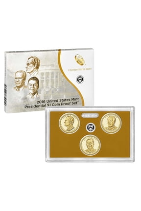 2016 Presidential Dollar Proof Set - U.S. Mint 3-Coin Set in OGP with COA