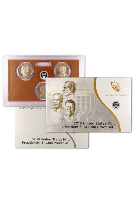 2016 Presidential Dollar Proof Set U.S. Mint Packaging OGP COA