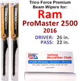 thumbnail image 1 of 2016 Ram ProMaster 2500 Performance Beam Wipers (Set of 2), 1 of 3