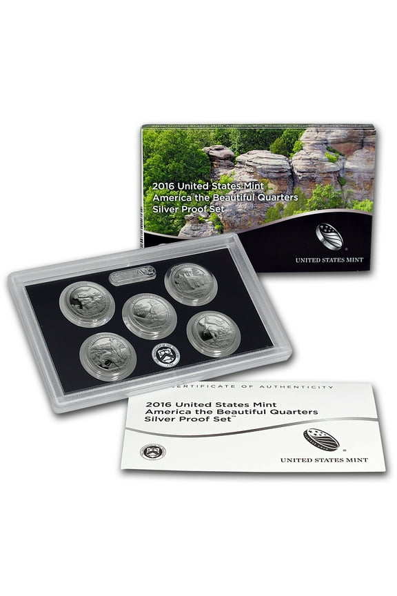 2016-S America the Beautiful Quarters Silver Proof Set