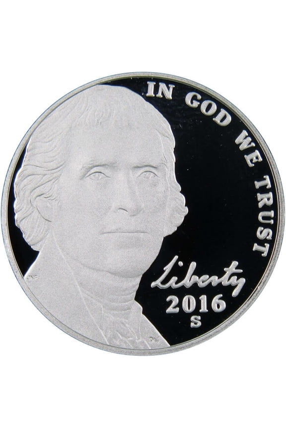 2016 S Jefferson Nickel 5 Cent Piece Choice Proof 5c US Coin Collectible
