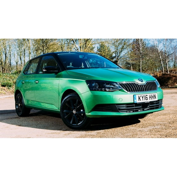 2016 Skoda Fabia Colour Edition UK - 24x36 Inch Laminated Poster - Stunning Detail and Bold Colors