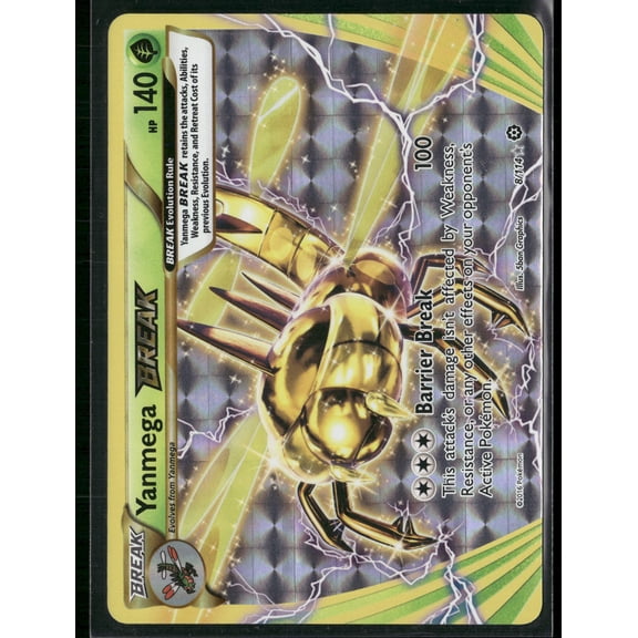 2016 Steam Siege Yanmega Break Holo Rare #8/114