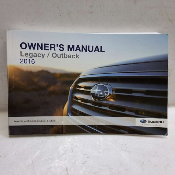 Pre-Owned 2016 Subaru Legacy/Outback Owners Manual