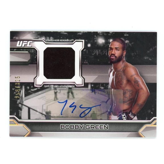 2016 TOPPS UFC KNOCKOUT AUTOGRAPH RELIC #KAR-BG BOBBY GREEN RELIC AUTO /325
