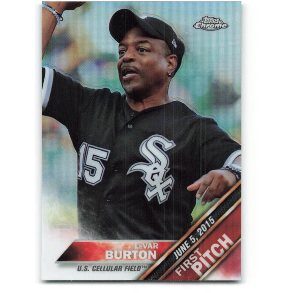 2016 Topps Chrome First Pitch #FPC-8 LeVar Burton NM-MT Chicago White Sox Baseball