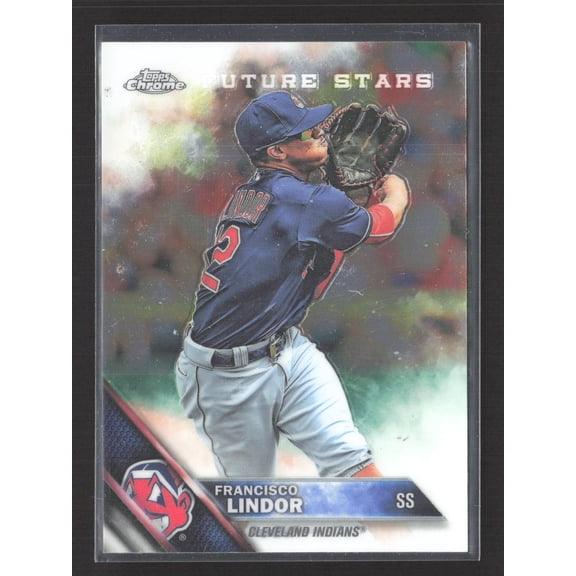 2016 Topps Chrome Future Stars Francisco Lindor #3 Cleveland Indians MLB Baseball Trading Card