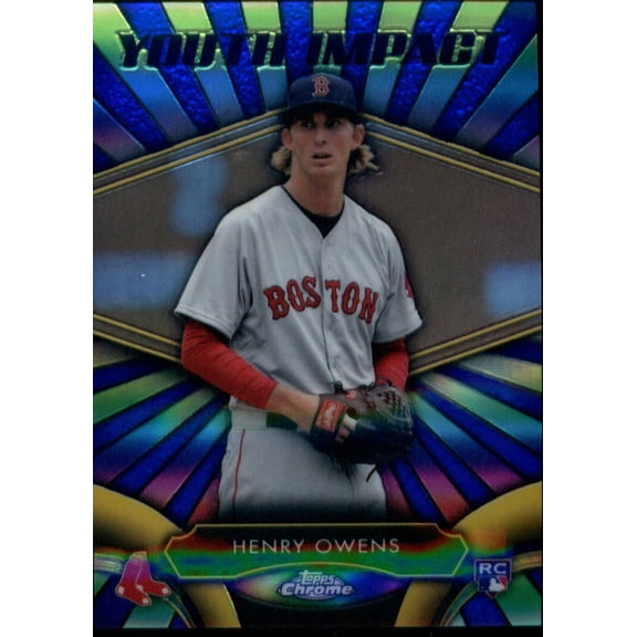 2016 Topps Chrome Henry Owens Youth Impact #YI-9 Baseball Card NM-MT Red Sox Boston Red Sox MLB Baseball Trading Card
