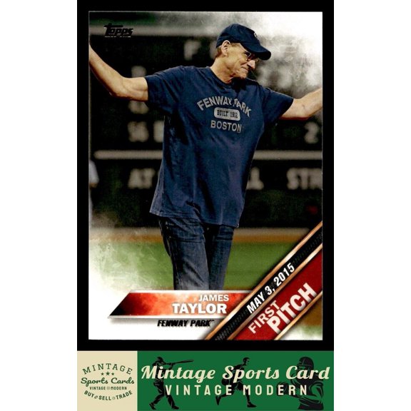 2016 Topps Chrome James Taylor First Pitch #FPC-7 Boston Red Sox Baseball Card