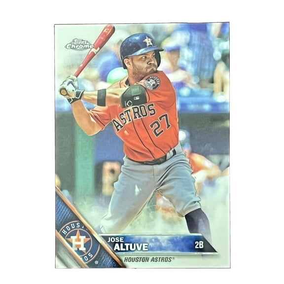 2016 Topps Chrome Jose Altuve #27 Astro Houston Astros Baseball Card