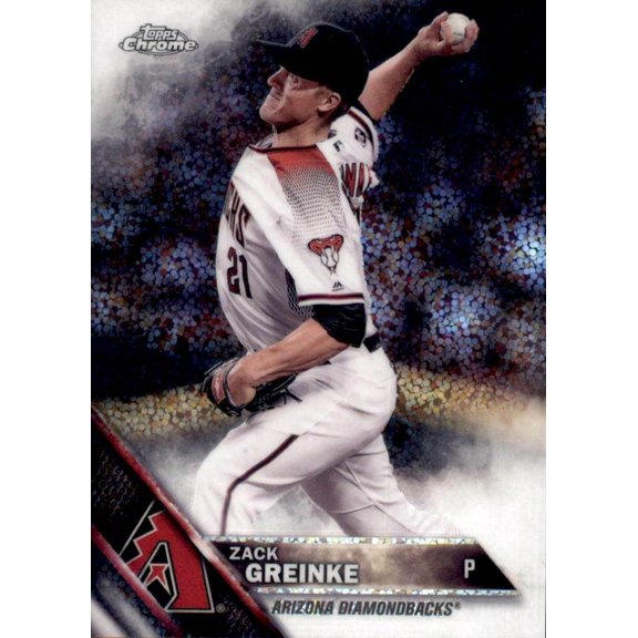2016 Topps Chrome Update Base #HMT13 Zack Greinke Arizona Diamondbacks Near Mint Arizona Diamondbacks MLB Baseball Trading Card