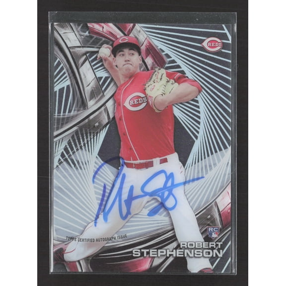 2016 Topps High Tek HT-RS RC Auto Robert Stephenson Cincinnati Reds Baseball Card