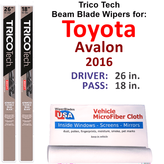 2016 Toyota Avalon Beam Blade Wipers (Set of 2)