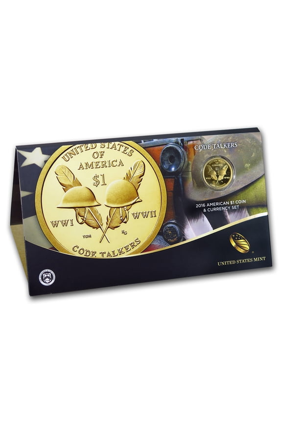 2016 U.S. Code Talkers Coin and Currency Set