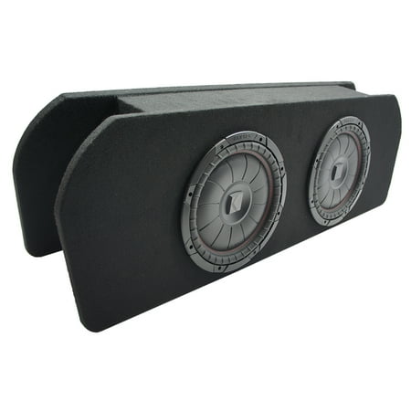2015 - 2023 Ford Mustang Coupe Kicker CompVT CVT10 Dual 10" Custom Sub Box 2 Ohm