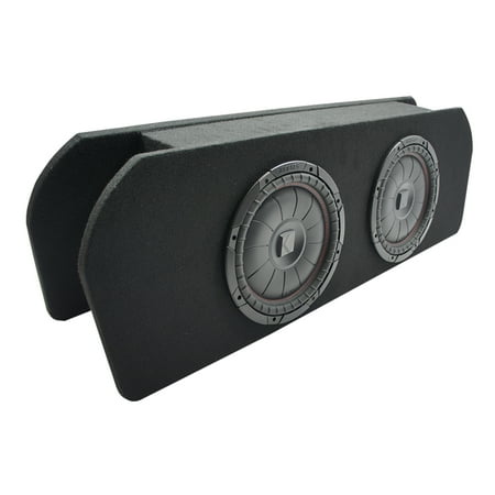 2015-2023 Ford Mustang Coupe Kicker CompVT CVT12 Dual 12" Custom Sub Box 2 Ohm