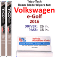 thumbnail image 1 of 2016 Volkswagen e-Golf Beam Blade Wipers (Set of 2), 1 of 3