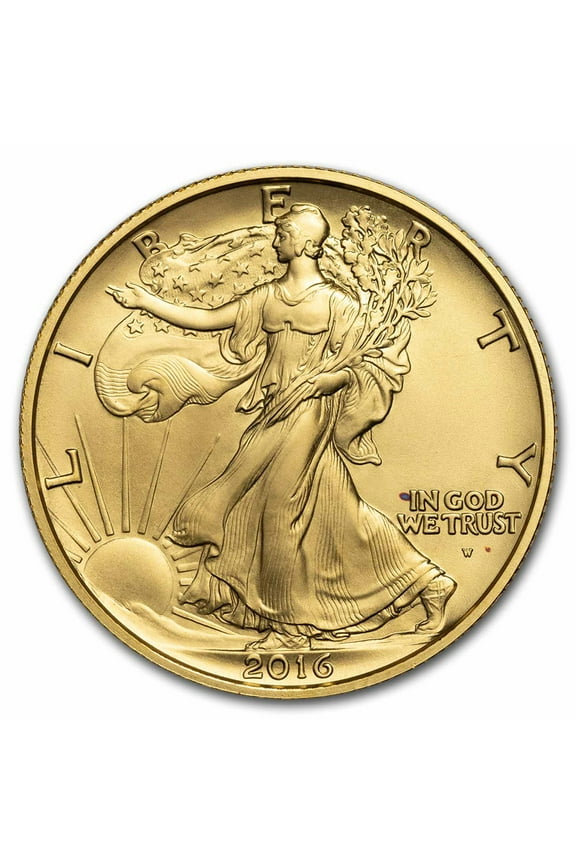 2016-W 1/2 oz Gold Walking Liberty Half Dollar (Capsule Only)