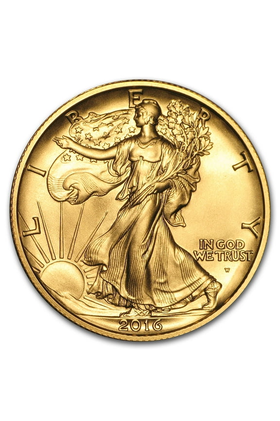 2016-W 1/2 oz Gold Walking Liberty Half Dollar Centennial (w/OGP)