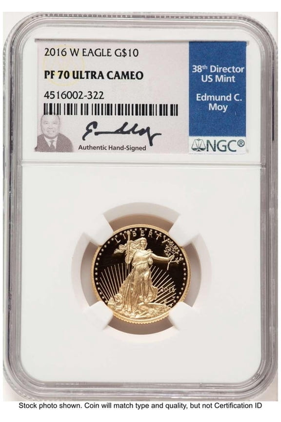 2016-W $10 1/4 oz American Gold Eagle Coin NGC MS70, 30th Anniversary - HAT522200035