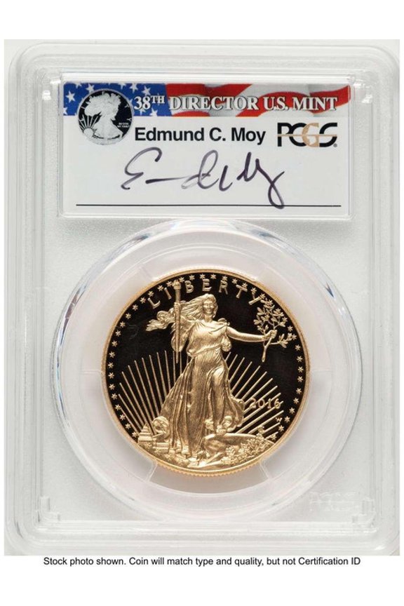 2016-W $50 Proof 1 oz American Gold Eagle Coin PCGS PR70 DCAM - 30th Anniversary - First Strike - Moy Signature - HAT785827029