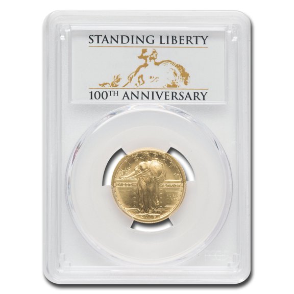 2016-W Gold Standing Liberty Quarter SP-70 PCGS (First Strike)