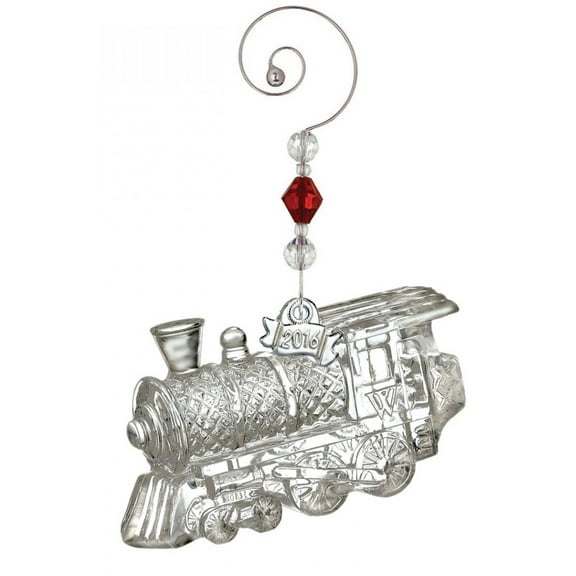 2016 Waterford Annual Train Engine Crystal Christmas Ornament Locomotive New