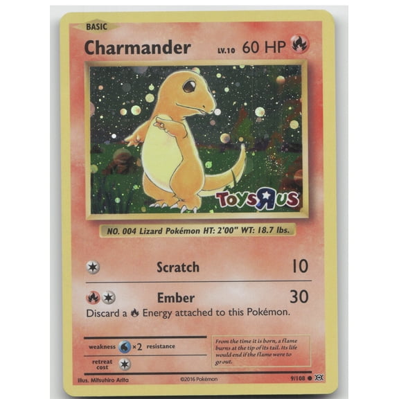 2016 XY Evolutions Charmander (Toys "R" Us) Holo #9/108