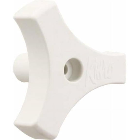 20165 0.56 In. Tri-Lug Window Knob White