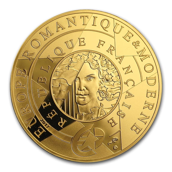 2017 1/4 oz Gold €50 Europa Star Proof (Age of Iron & Glass)