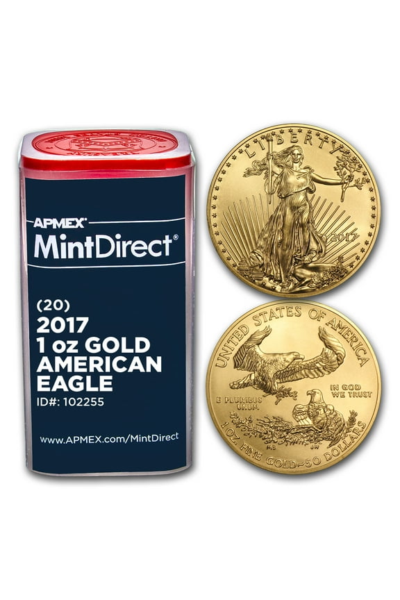 2017 1 oz American Gold Eagle (20-Coin MintDirect Tube)